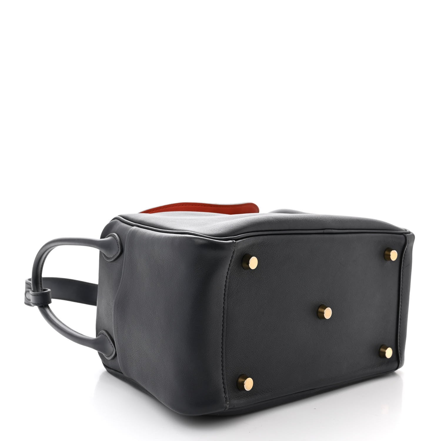 Hermes Swift Verso Lindy 26 Bleu Indigo Orange Poppy 4 of 10