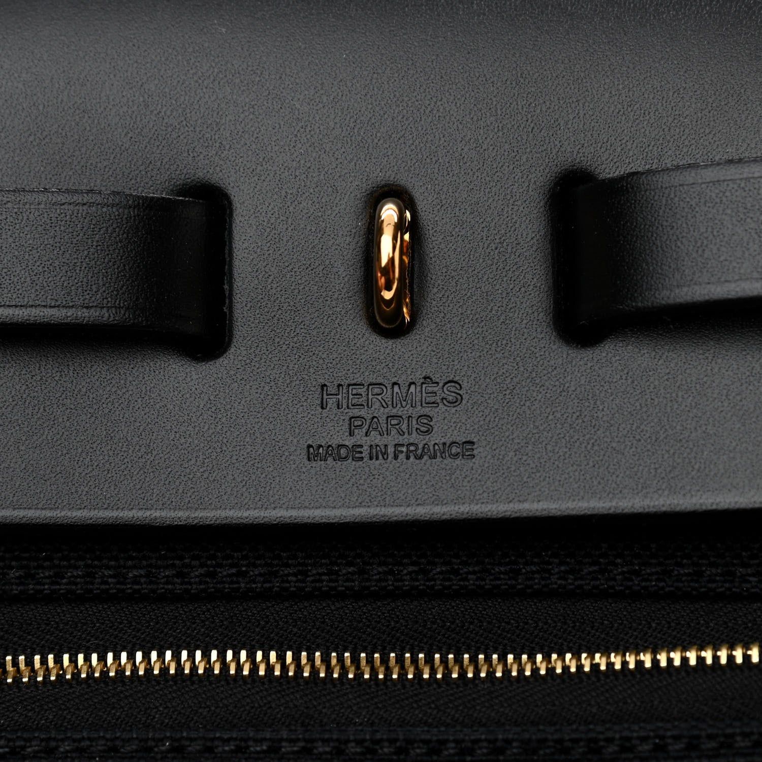 Hermes Military Toile Vache Hunter Herbag Zip Retourne 31 PM Black 7 of 10