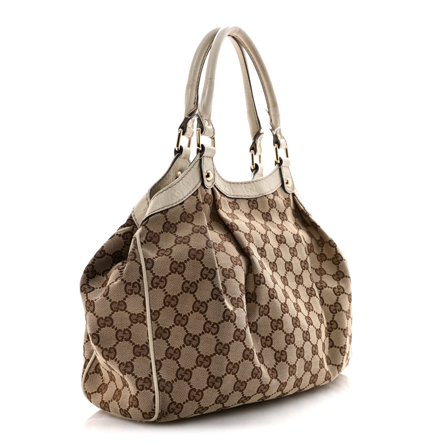 Gucci Monogram Guccissima Medium Sukey Tote Off White 3 of 16