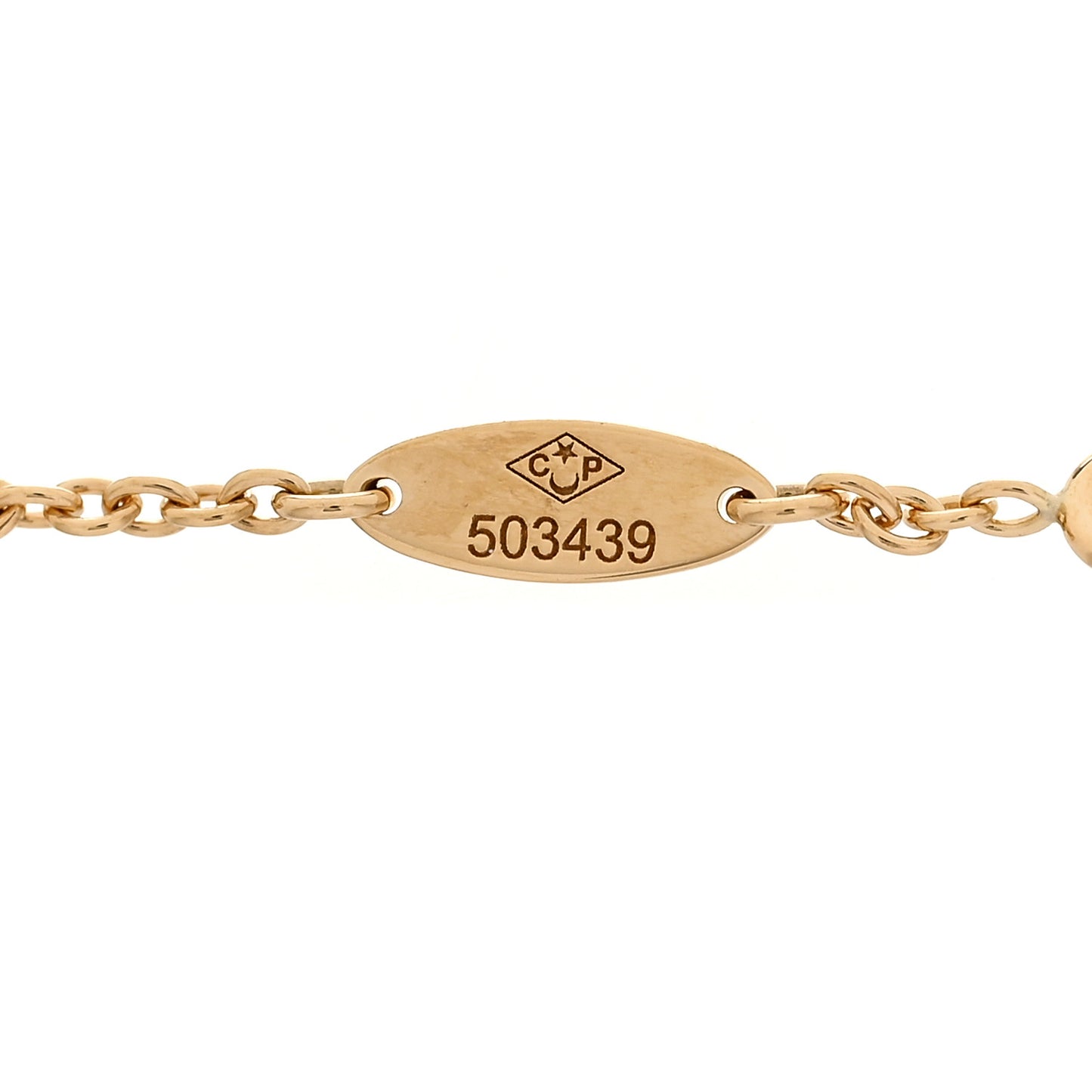 18K Yellow Gold Diamond Mother of Pearl Rose Des Vents 3-Station Bracelet
