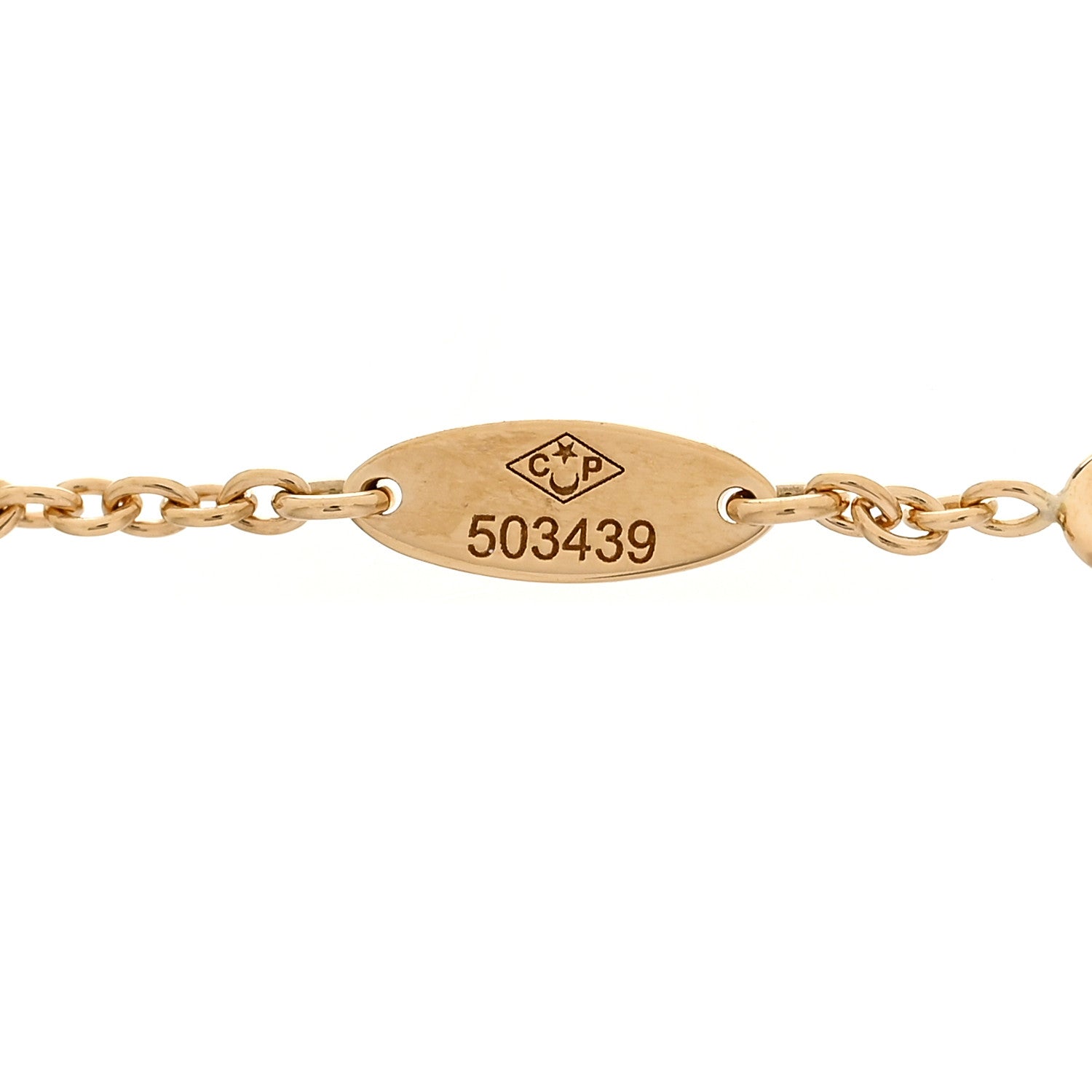 Christian Dior 18K Yellow Gold Diamond Mother of Pearl Rose Des Vents 3-Station Bracelet 5 of 6