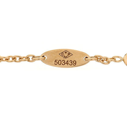 Christian Dior 18K Yellow Gold Diamond Mother of Pearl Rose Des Vents 3-Station Bracelet 5 of 6
