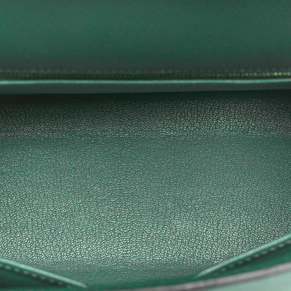 Hermes Epsom Kelly Sellier 28 Vert Vertigo 5 of 10