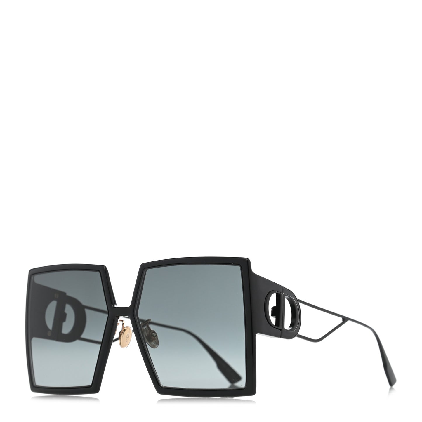 Square 30 Montaigne Sunglasses Black
