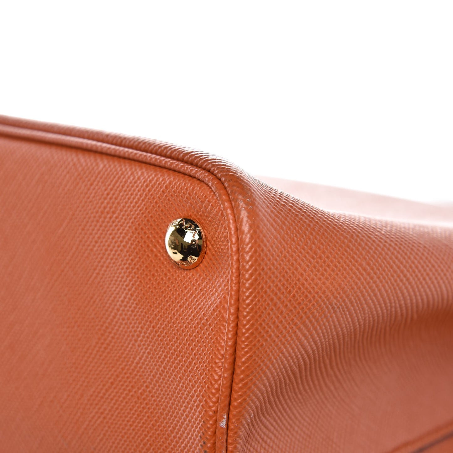 Saffiano Cuir Medium Double Bag Papaya