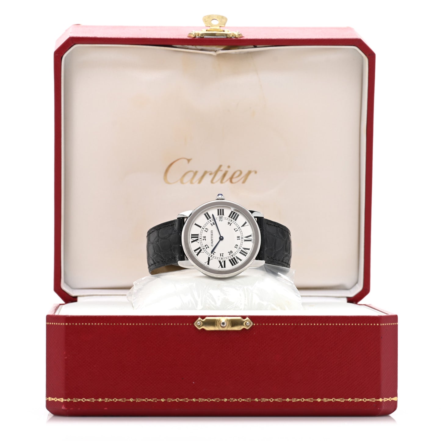 Stainless Steel Alligator 36mm Ronde Solo Quartz Watch