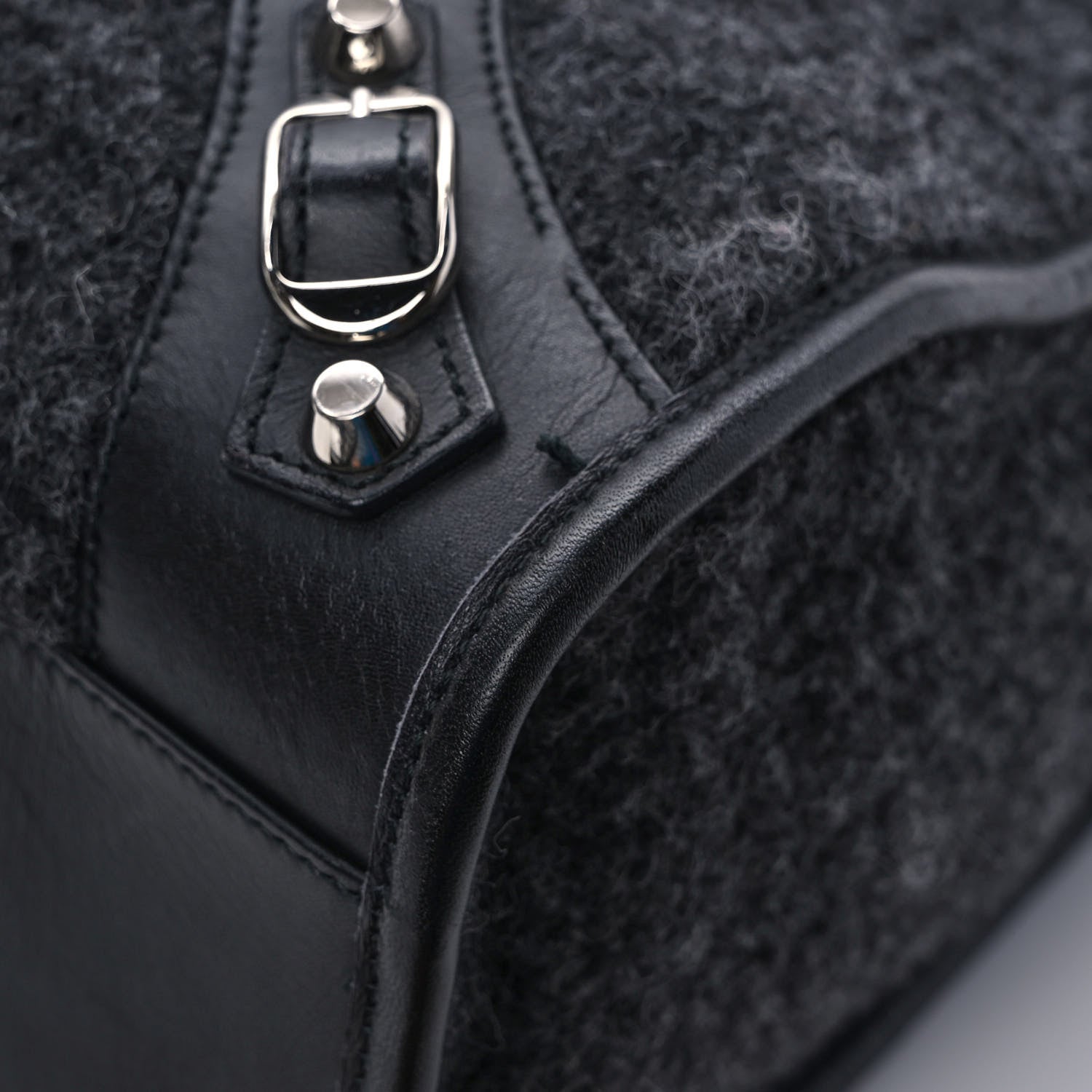 Balenciaga Alpaca Calfskin Classic Silver Hardware City Black 11 of 11