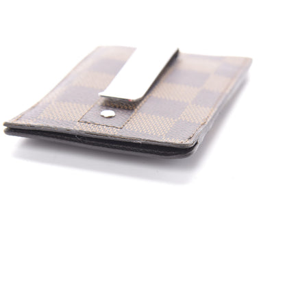 Louis Vuitton Damier Ebene Pince Card Holder Bill Clip 6 of 8