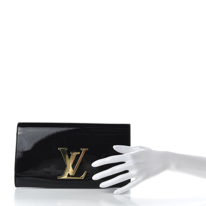 Louis Vuitton Patent Louise Clutch Black 2 of 7