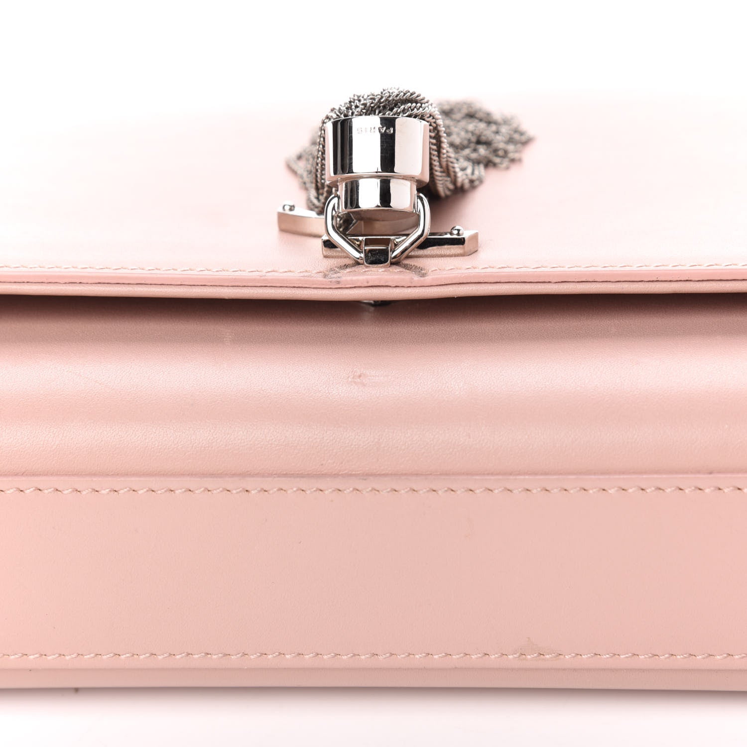 Saint Laurent Smooth Calfskin Medium Classic Monogram Kate Tassel Satchel Pale Blush 10 of 11