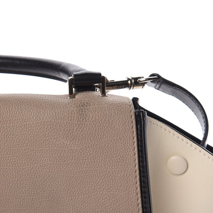 Celine Drummed Calfskin Medium Tri-Color Trapeze Light Khaki 10 of 25