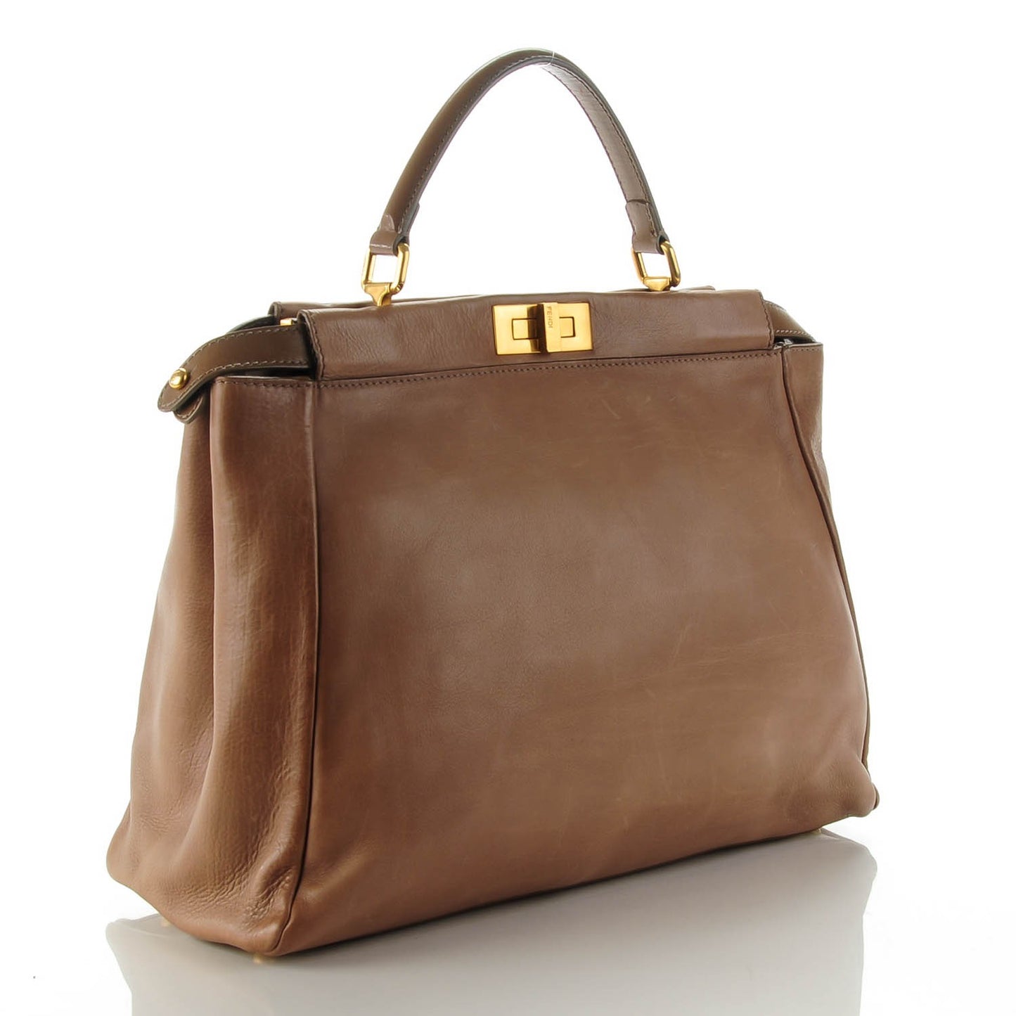 Vitello Saddle Large Peekaboo Iconic Satchel Moro