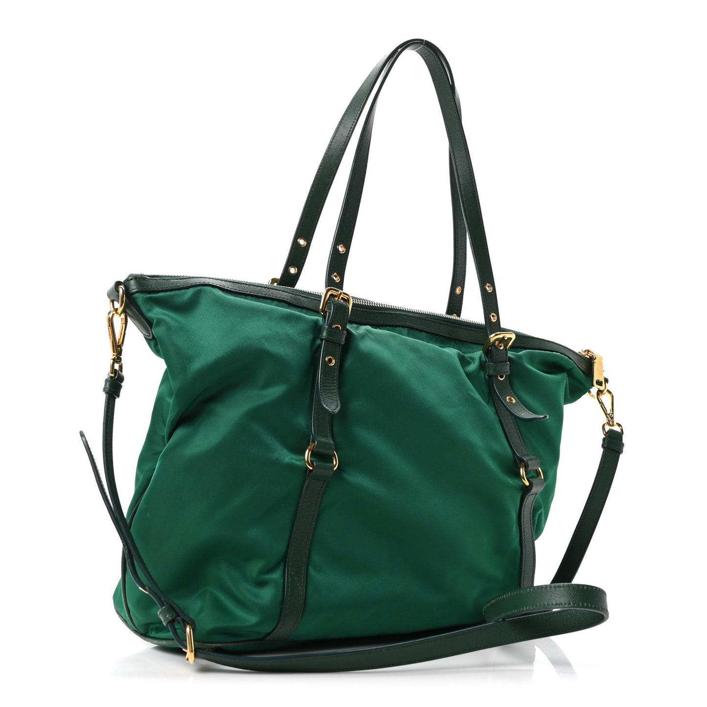 Tessuto Nylon Saffiano Tote Oleandro