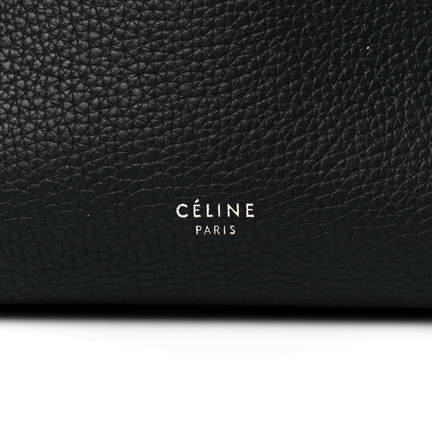 Supple Grained Calfskin Small Big Bag Black