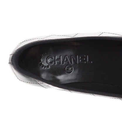 Chanel Lambskin Cambon Quilted Ballerina Flats 38.5 Black 7 of 11