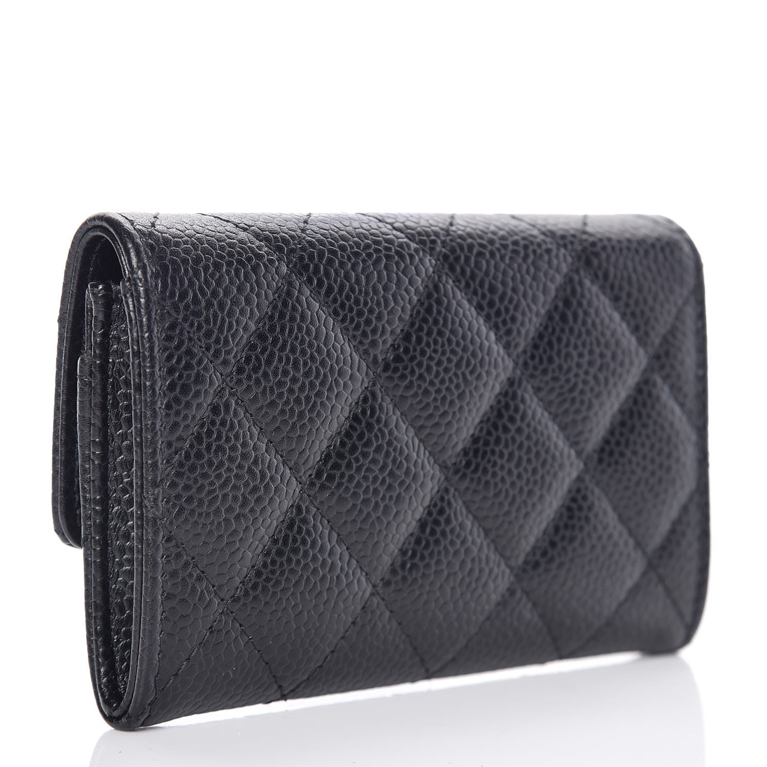 Chanel Caviar Quilted Flap Card Holder Black 3 of 11