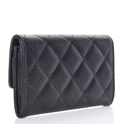 Chanel Caviar Quilted Flap Card Holder Black 3 of 11