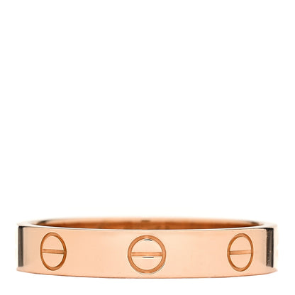 Cartier 18K Pink Gold 3.5mm LOVE Wedding Band Ring 56 7.75 1 of 5