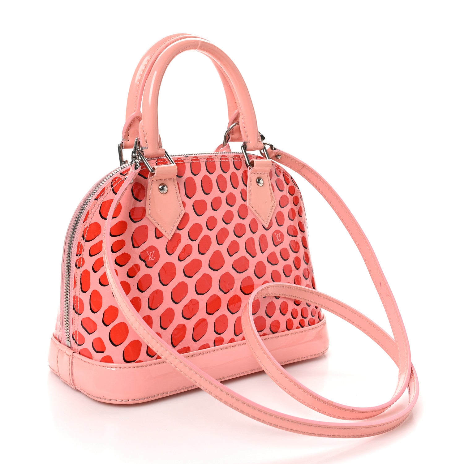Louis Vuitton Vernis Jungle Dots Alma BB Sugar Pink Poppy 3 of 11
