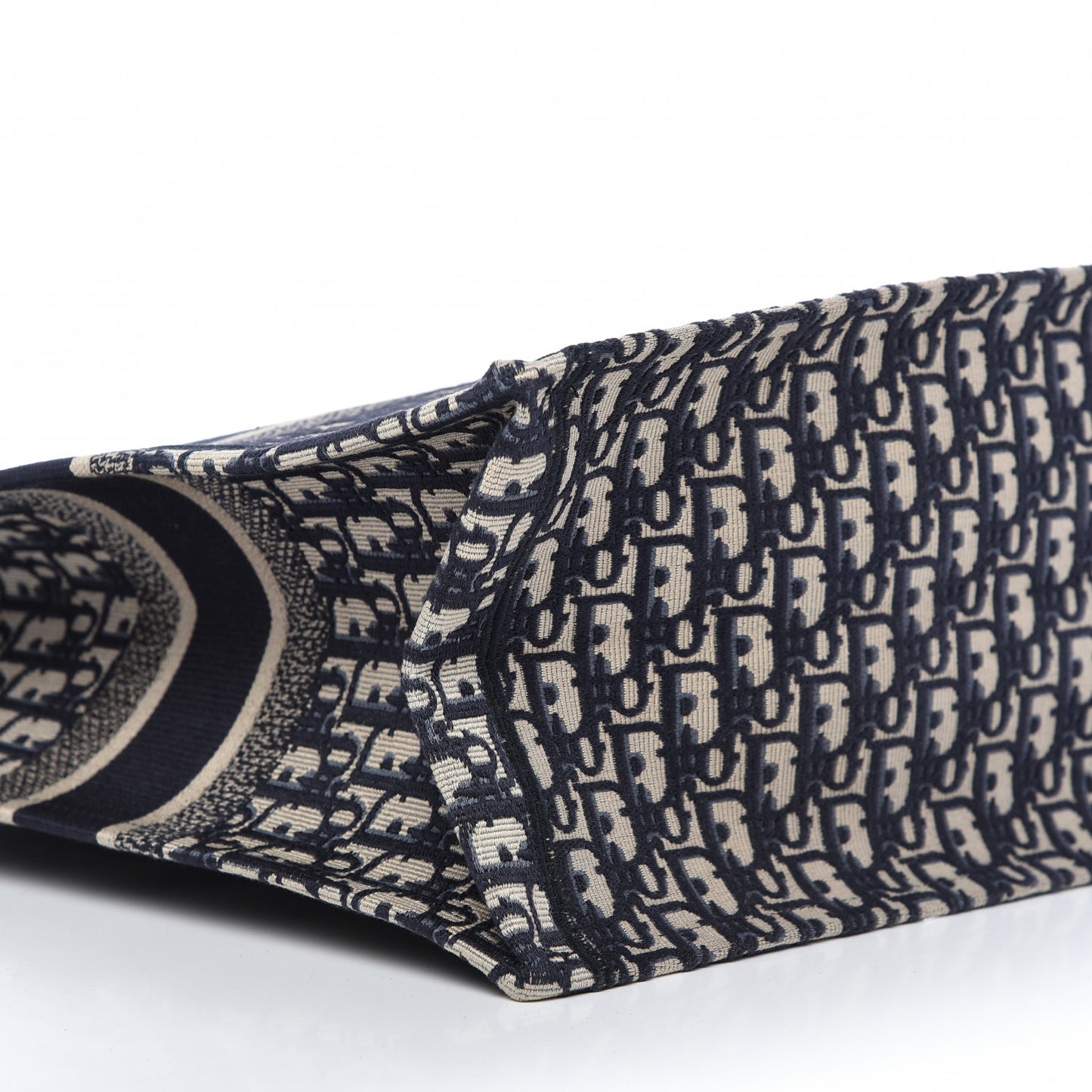 Oblique Book Tote Blue Multicolor