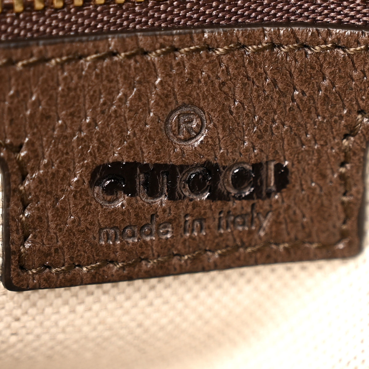 Gucci GG Supreme Monogram Textured Dollar Calfskin Web Medium Blondie Top Handle Shoulder Flap Bag Beige Ebony New Acero 6 of 10