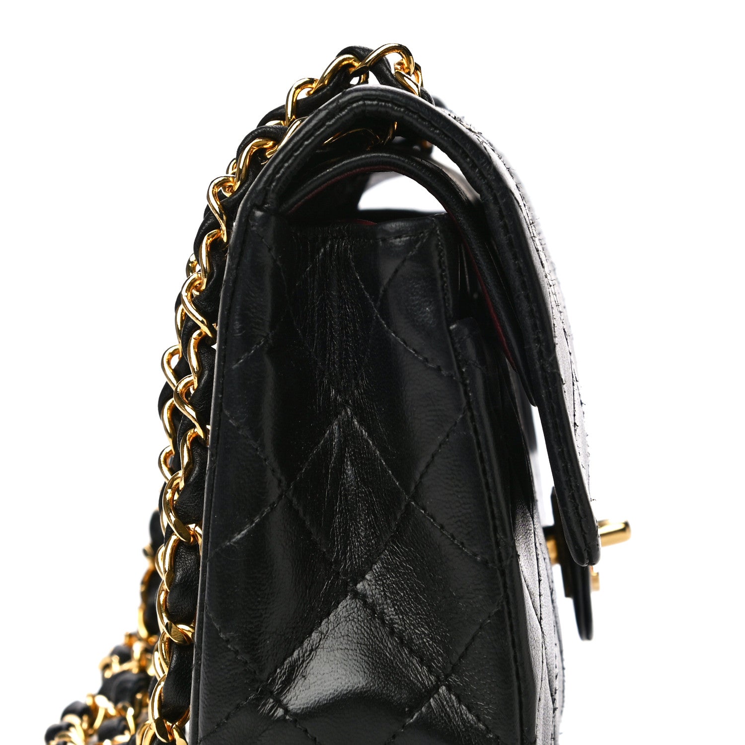 Chanel Lambskin Quilted Small Double Flap Black 12 of 28