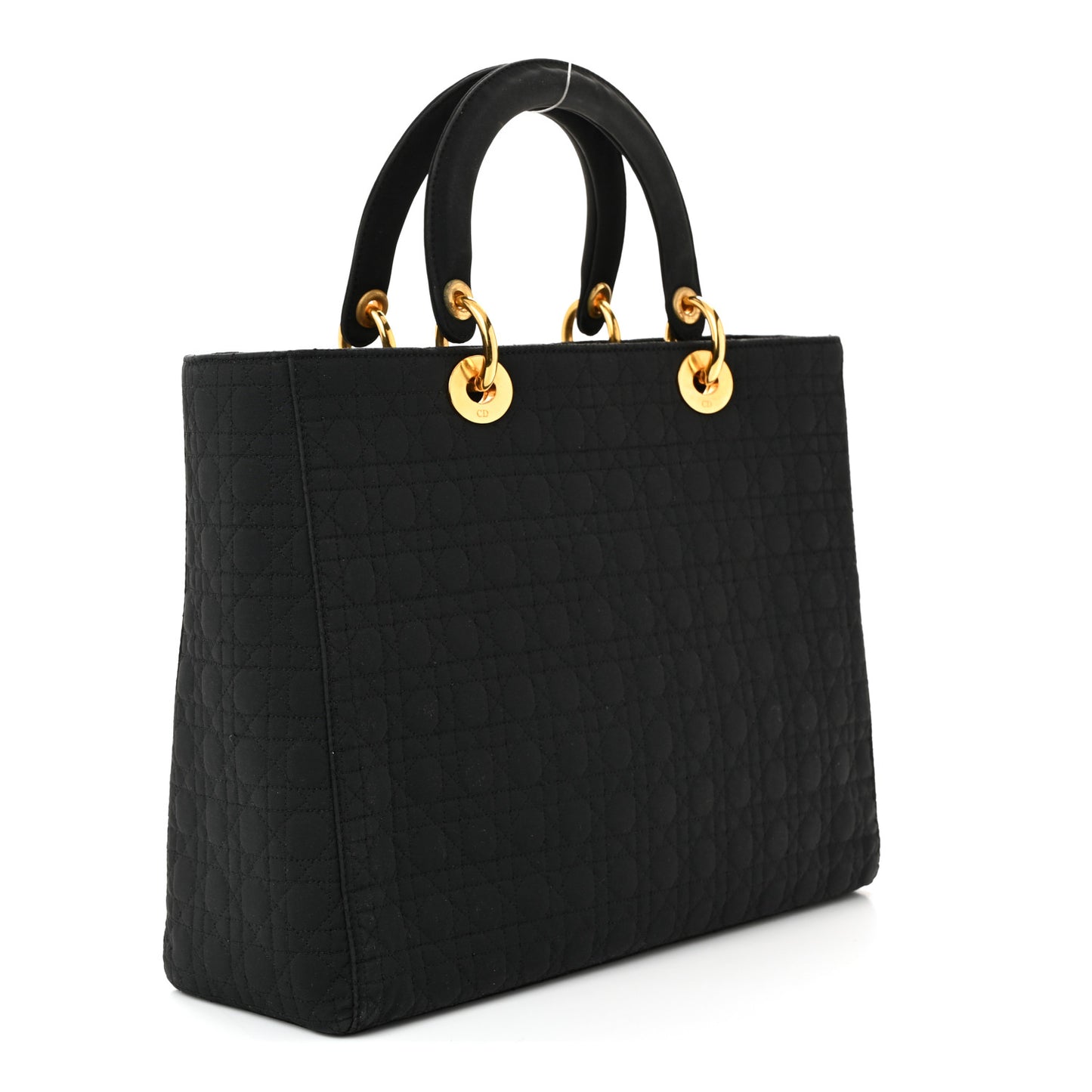 Nylon Cannage Large Lady Dior Black