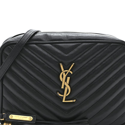 Saint Laurent Calfskin Matelasse Monogram Lou Camera Bag Black 8 of 10