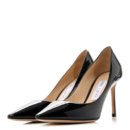 Jimmy Choo Patent Romy 85 Pumps 37 Black 4 of 10