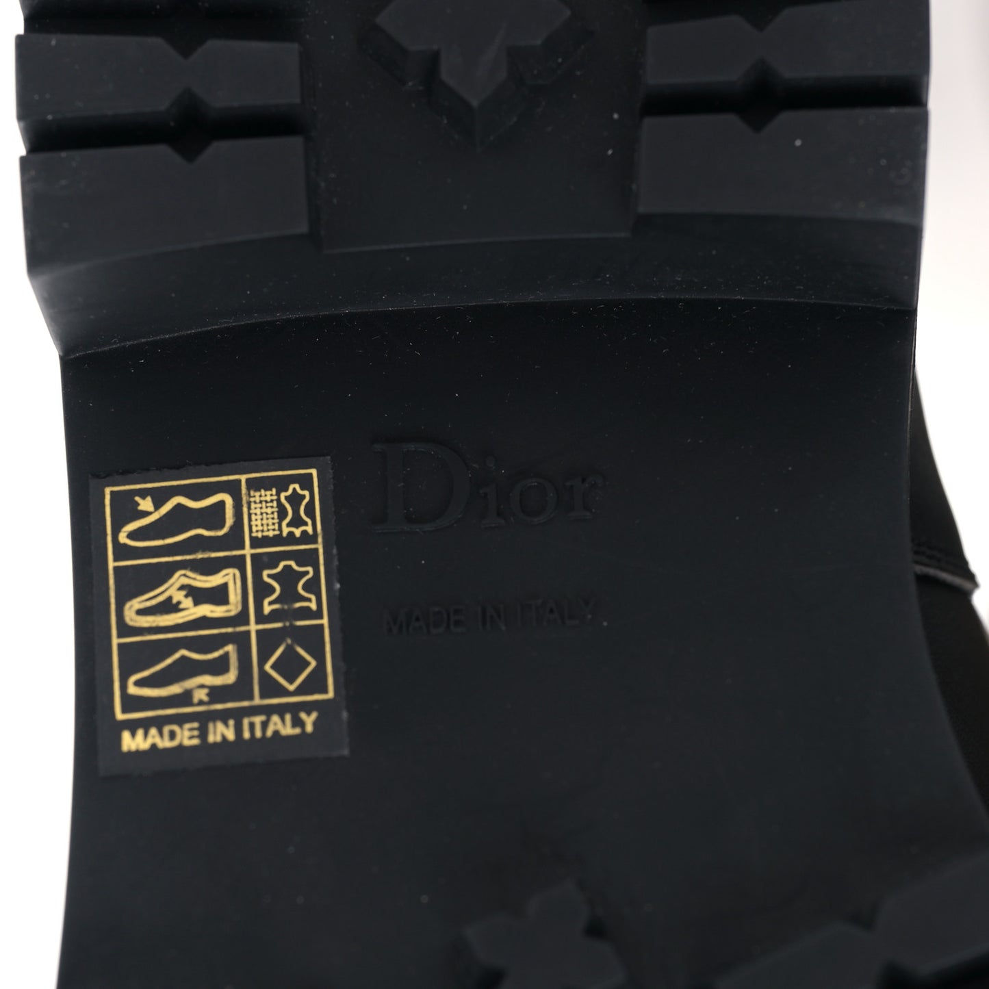 Technical Fabric Calfskin D-Major Boots 37 Taupe Black
