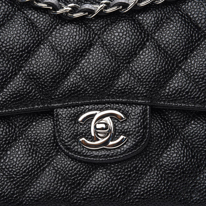 Chanel Caviar Quilted Medium Double Flap Black 9 of 9