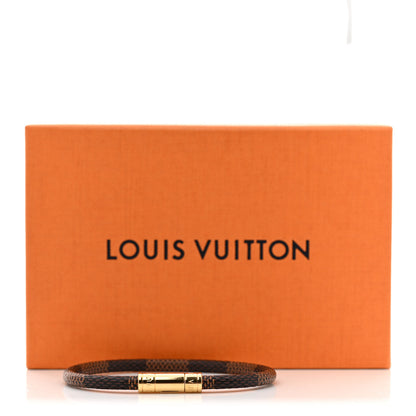 Louis Vuitton Damier Ebene Keep It Bracelet 5 of 5