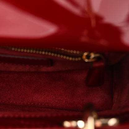 Christian Dior Patent Cannage Mini Lady Dior Red 5 of 10