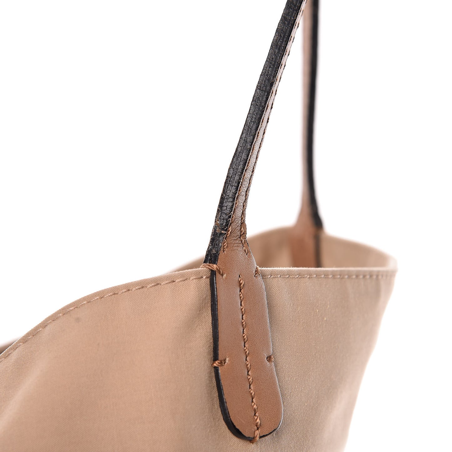 Vitello Canvas Lace Tote Beige