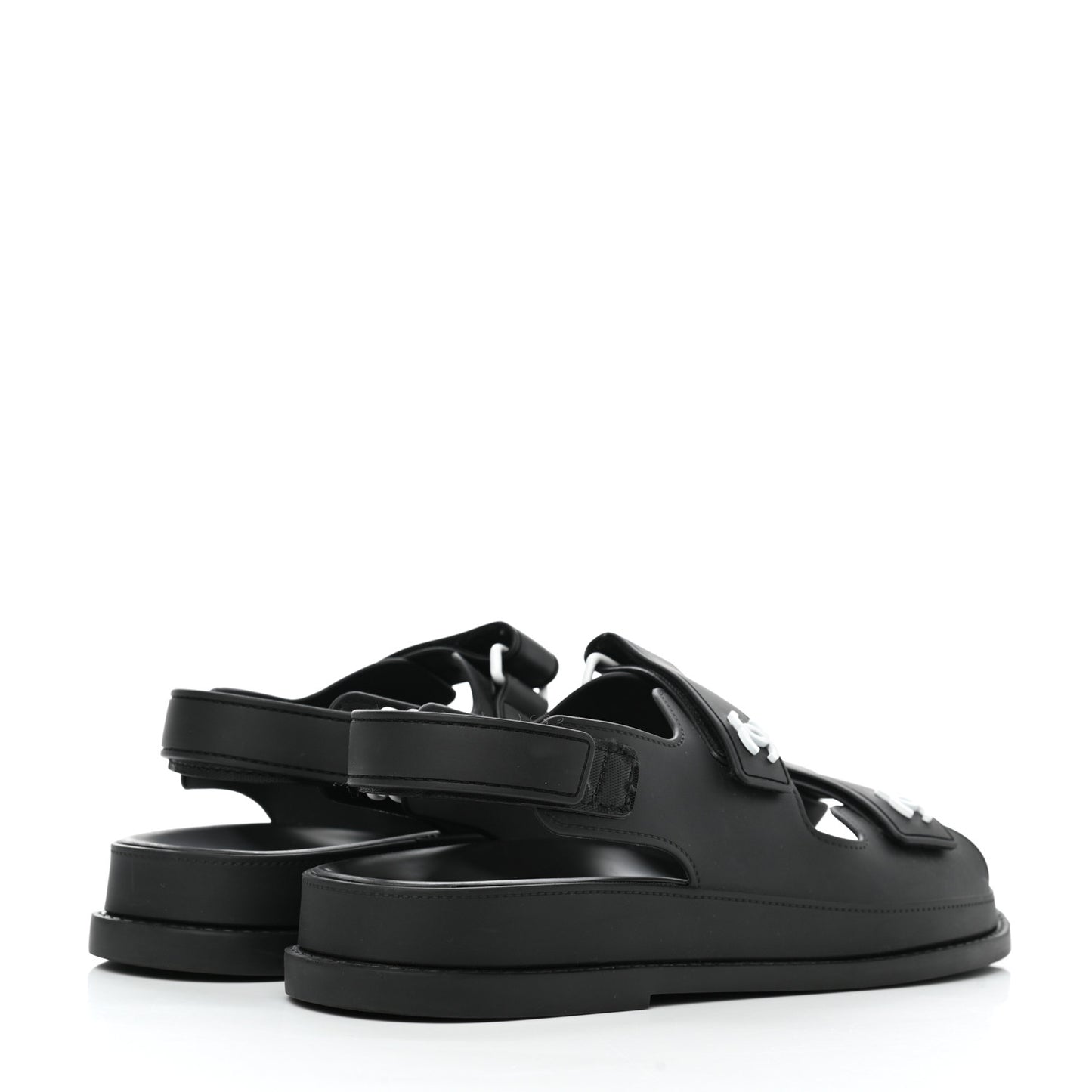 Rubber CC Dad Sandals 38 Black