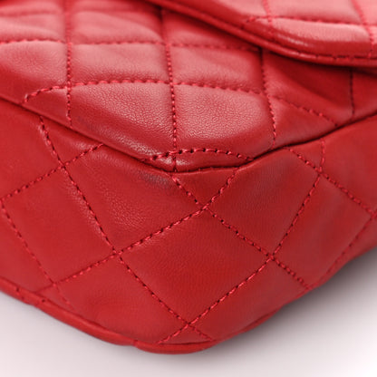 Chanel Lambskin Quilted Medium Cruise Charm Single Flap Red 8 of 8