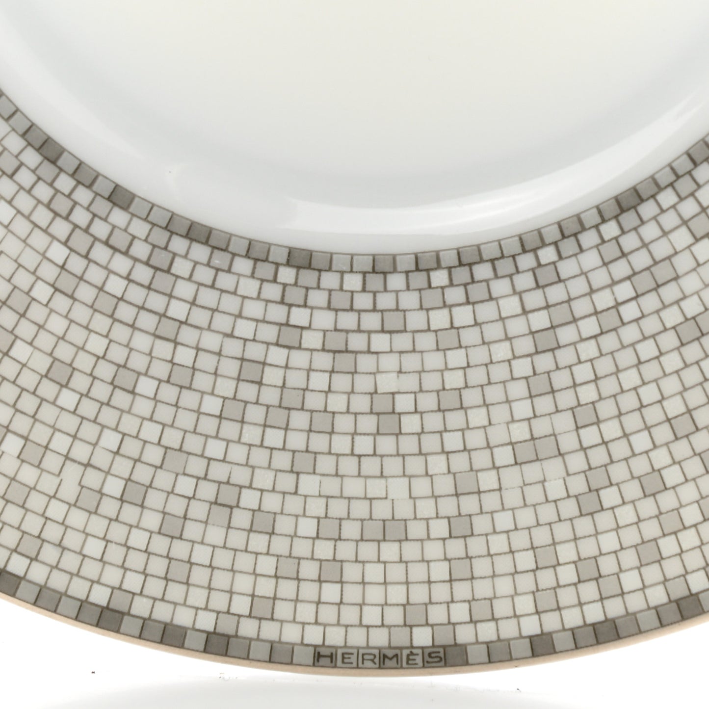Porcelain Mosaique Au 24 Platine Tea Cup And Saucer Set Of 2 Platinum
