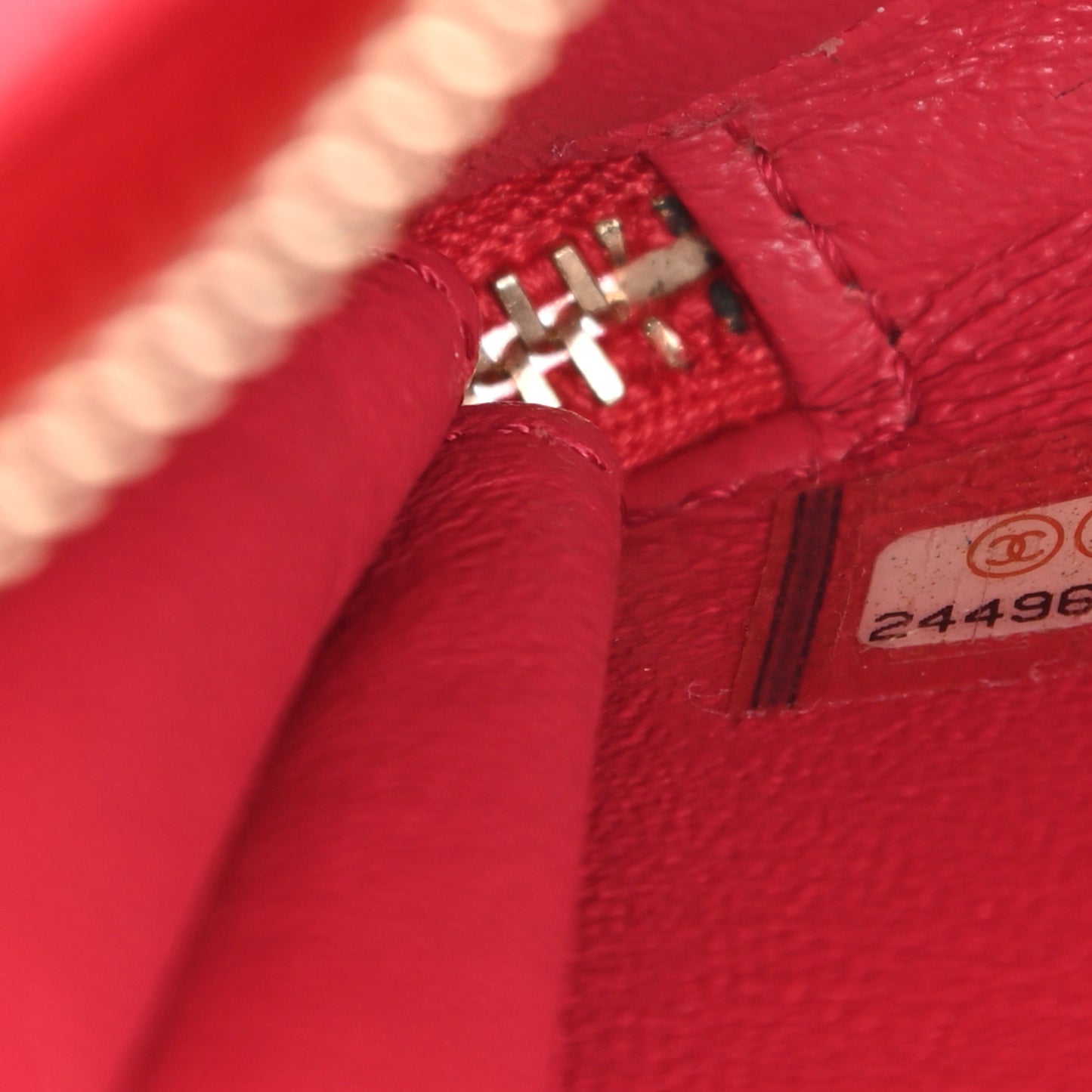 Caviar Quilted Small Business Affinity Flap Red