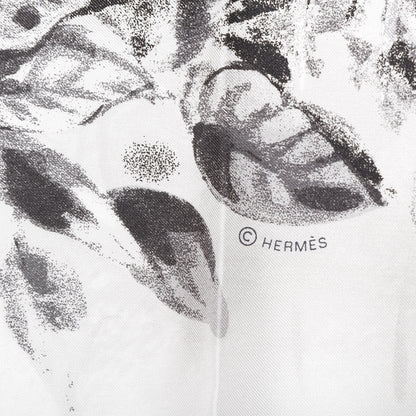 Hermes Silk Panthera Pardus Scarf 140 Black White Anthracite 5 of 5