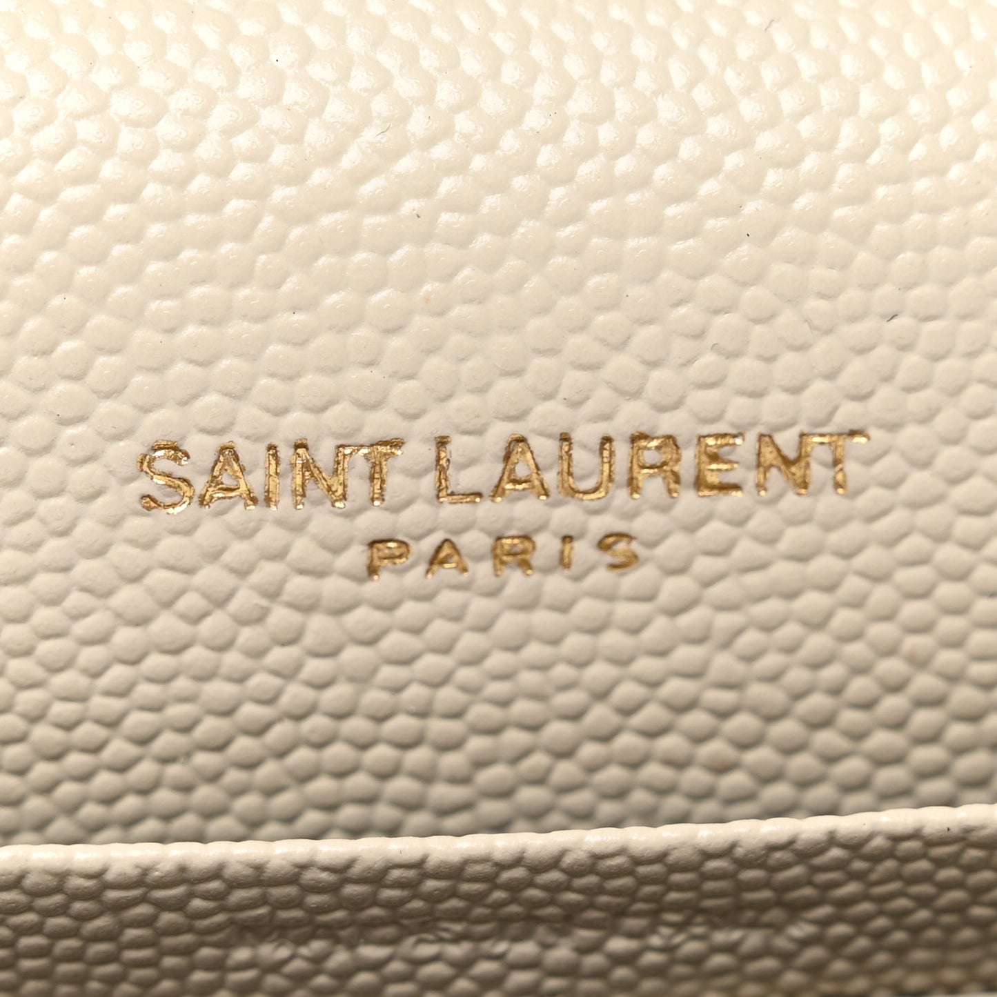 Grain De Poudre Matelasse Chevron Monogram Chain Wallet Crema Soft