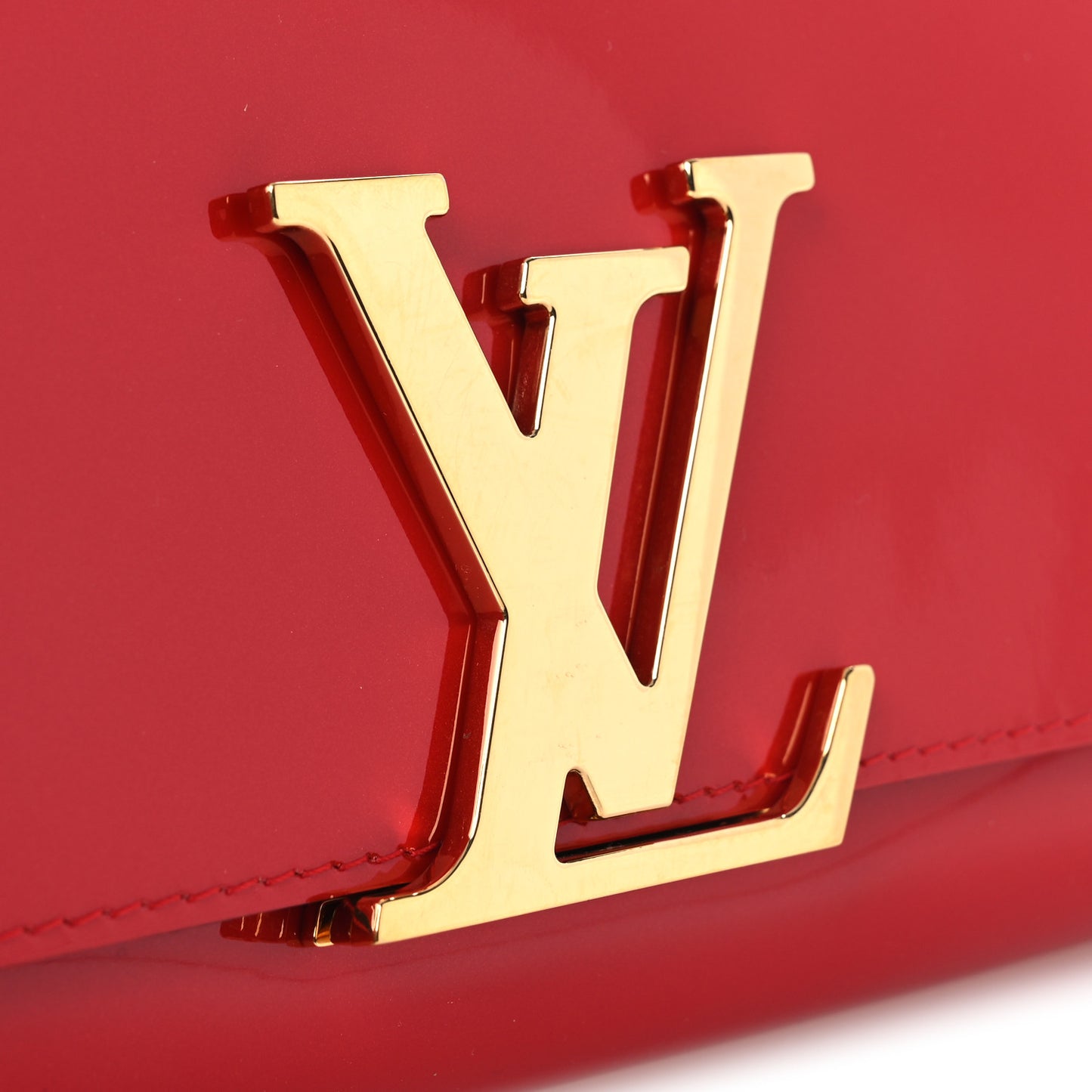 Patent Louise Clutch Cherry