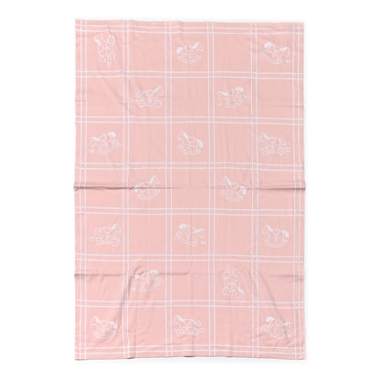 Hermes Cotton Knit Adada Baby Blanket Rose Lilas 1 of 5