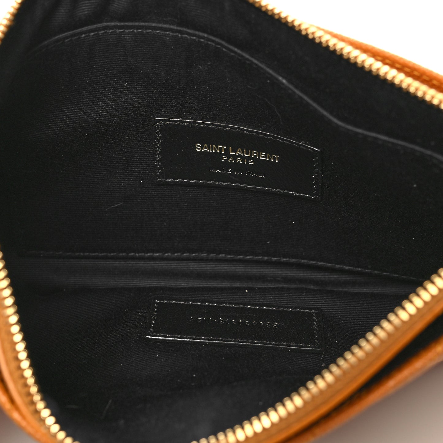 Grain De Poudre Chevron Monogram Large Bill Pouch Senape Yellow
