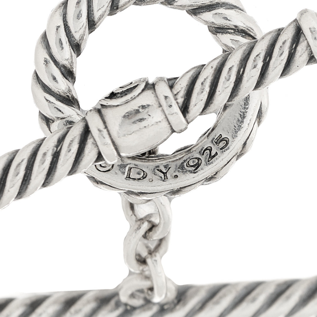 Sterling Silver Multi Chain Toggle Bracelet