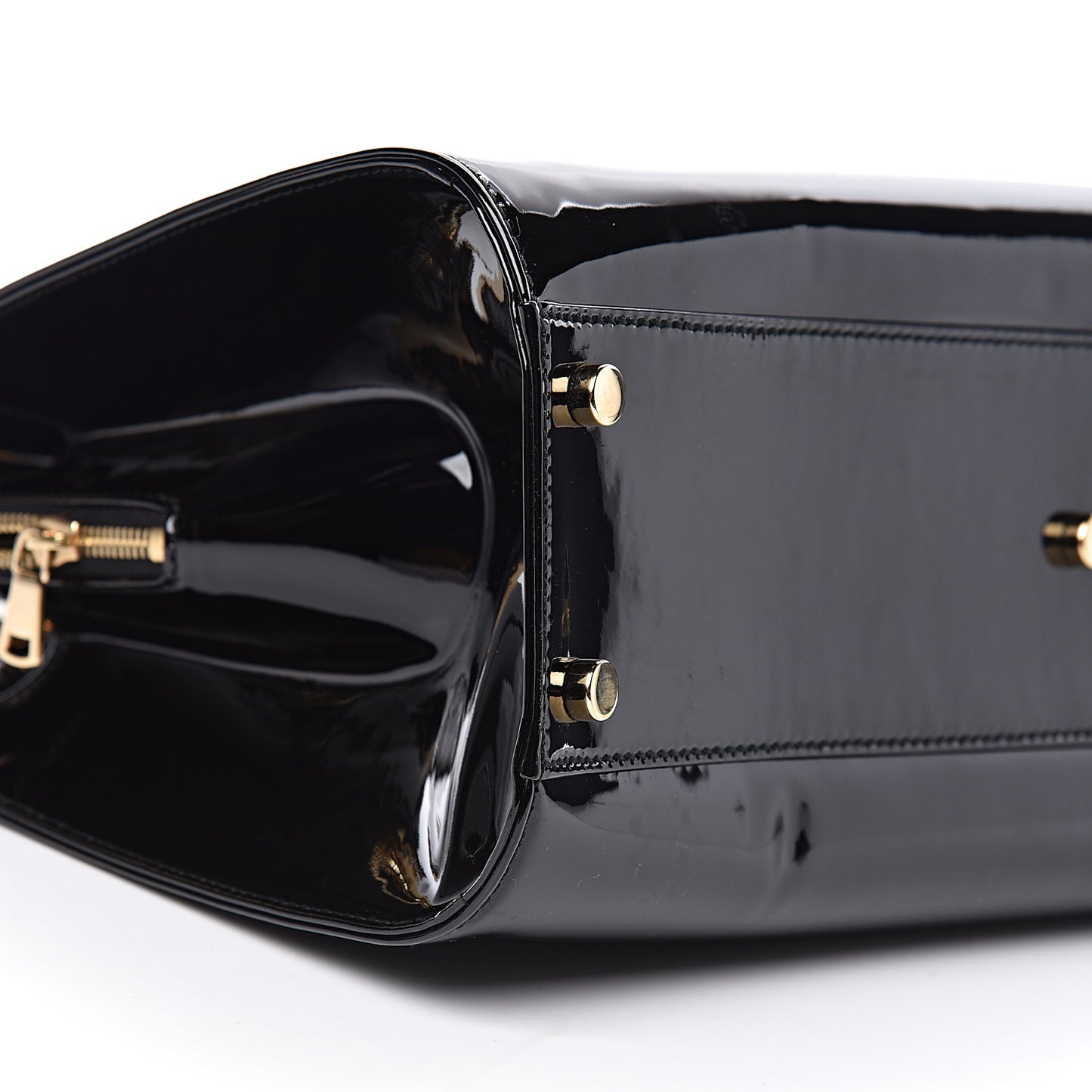 Patent Calfskin Large Uptown Black