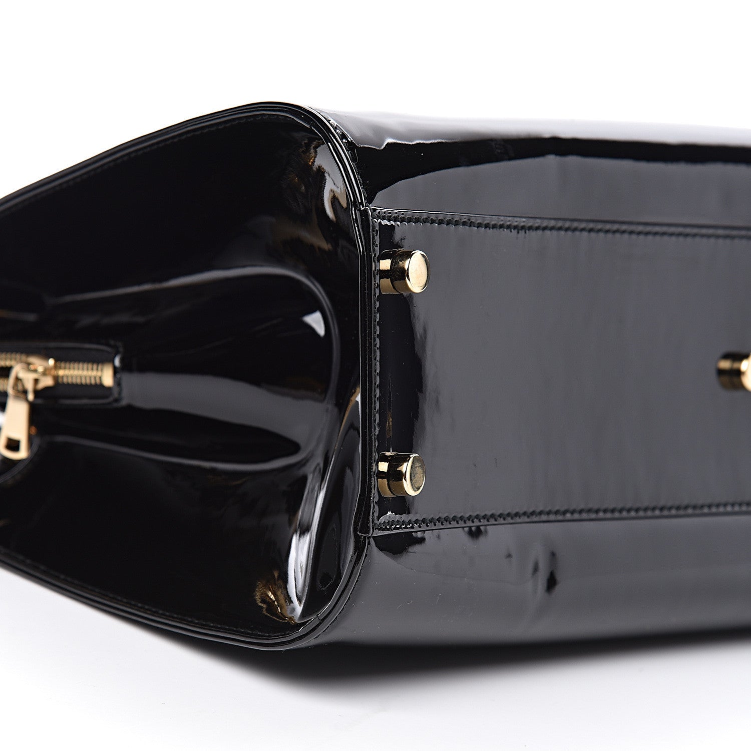 Saint Laurent Patent Calfskin Large Uptown Black 9 of 10