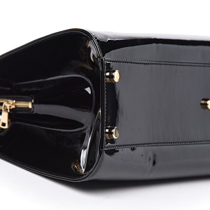 Saint Laurent Patent Calfskin Large Uptown Black 9 of 10
