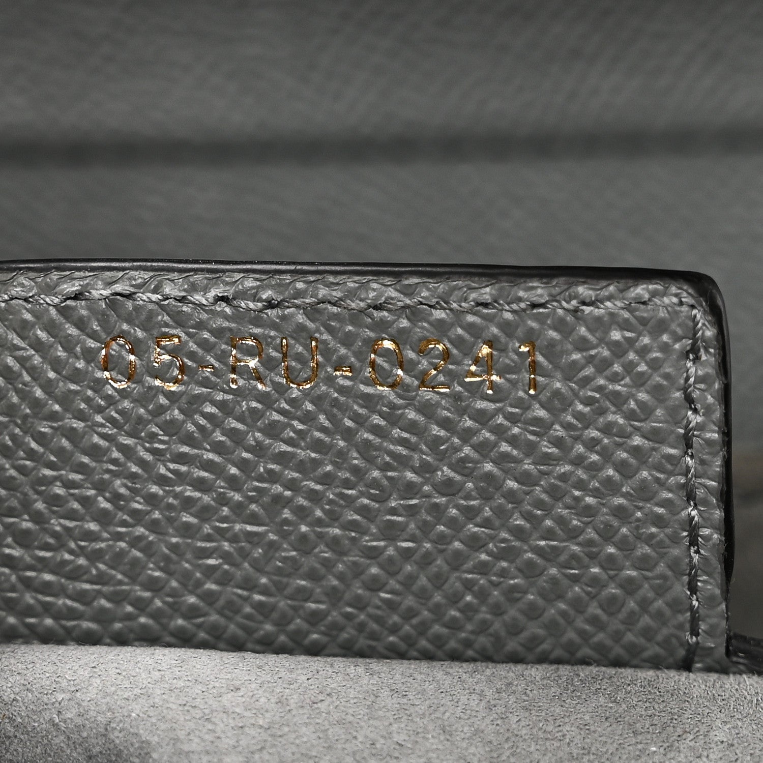 Christian Dior Grained Calfskin Saddle Bag Grey Stone 1811360