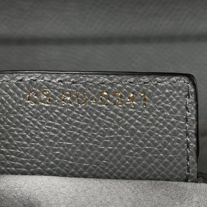 Christian Dior Grained Calfskin Saddle Bag Grey Stone 7 of 10