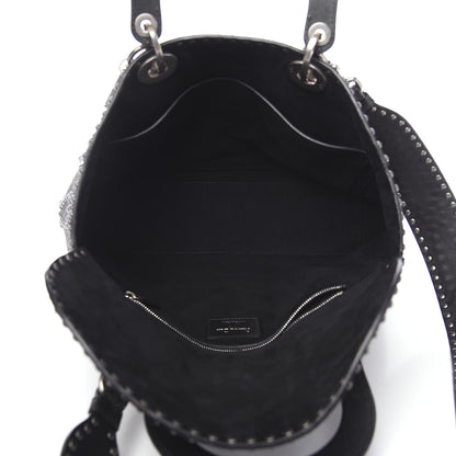 Christian Dior Calfskin Studded Large Lady Dior Black 4 of 8